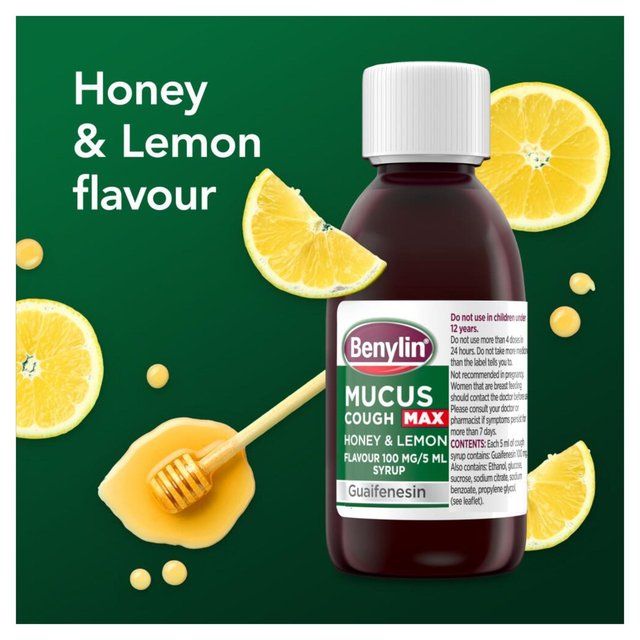 Benylin Mucus Cough Max Syrup - Honey & Lemon   300ml - McGrocer
