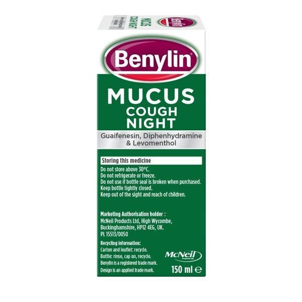 Benylin Mucus Cough Night Syrup 150ml - McGrocer
