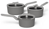 BergHOFF Leo 3 Piece Non Stick Saucepan Set - McGrocer