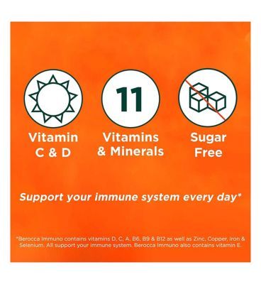 Berocca Immuno Effervescent Tablets Orange Flavour 15s - McGrocer