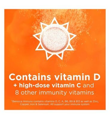 Berocca Immuno Effervescent Tablets Orange Flavour 15s - McGrocer