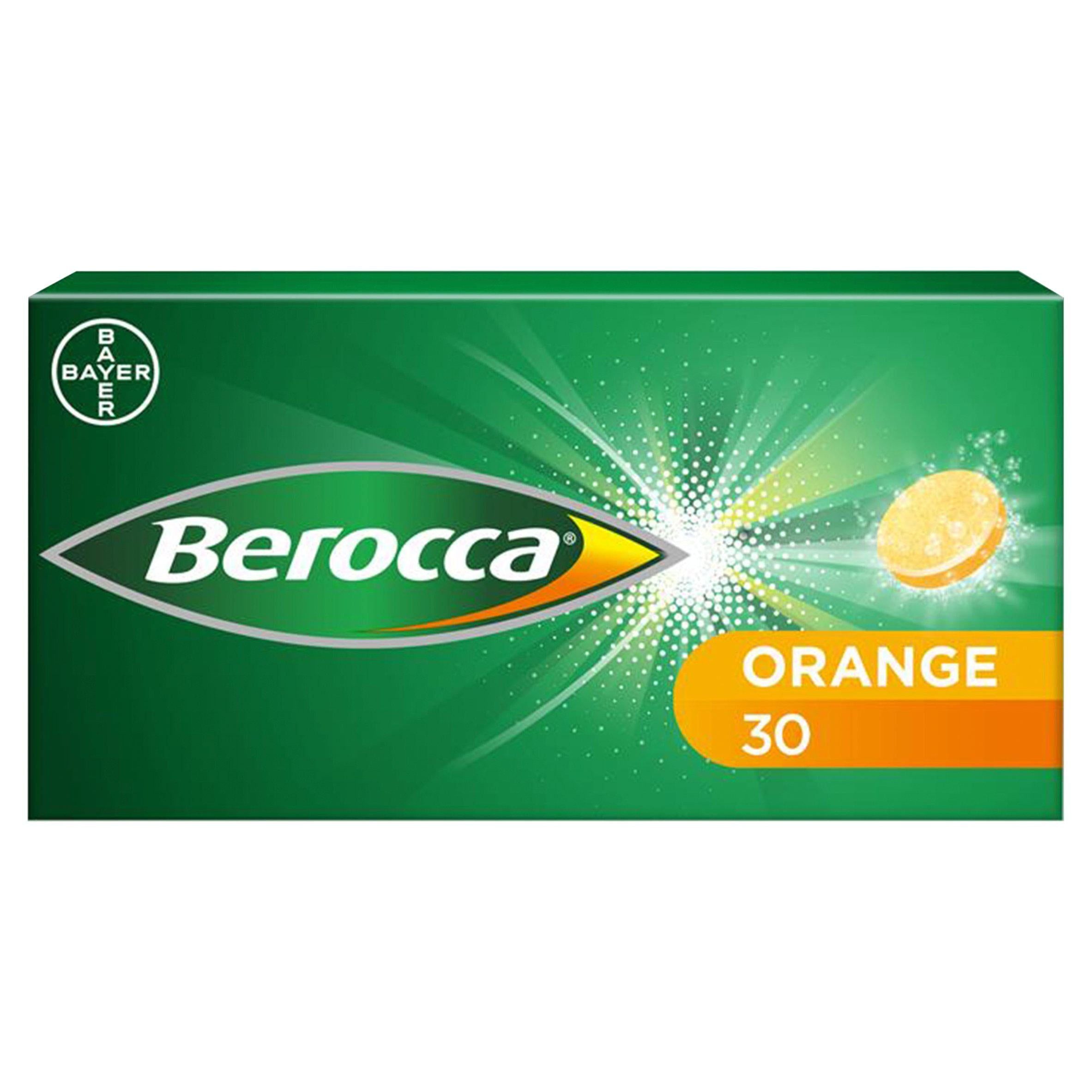 Berocca Orange Energy Effervescent Vitamin Tablets x30 - McGrocer