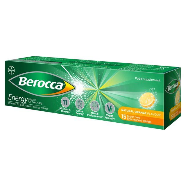 Berocca Orange Energy Vitamin Effervescent Tablets   15 per pack - McGrocer