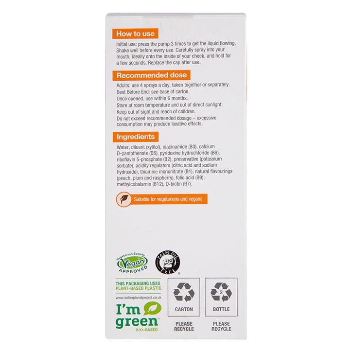 BetterYou B Complete Peach, Plum & Rasberry Flavour Daily Oral Spray 25ml - McGrocer