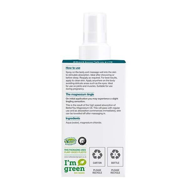 BetterYou Magnesium Oil Original Spray 100ml - McGrocer