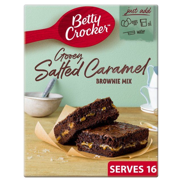 Betty Crocker Delights Gooey Salted Caramel Brownie Mix   430g - McGrocer