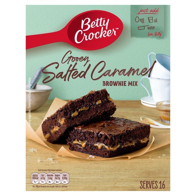 Betty Crocker Delights Gooey Salted Caramel Brownie Mix   430g - McGrocer