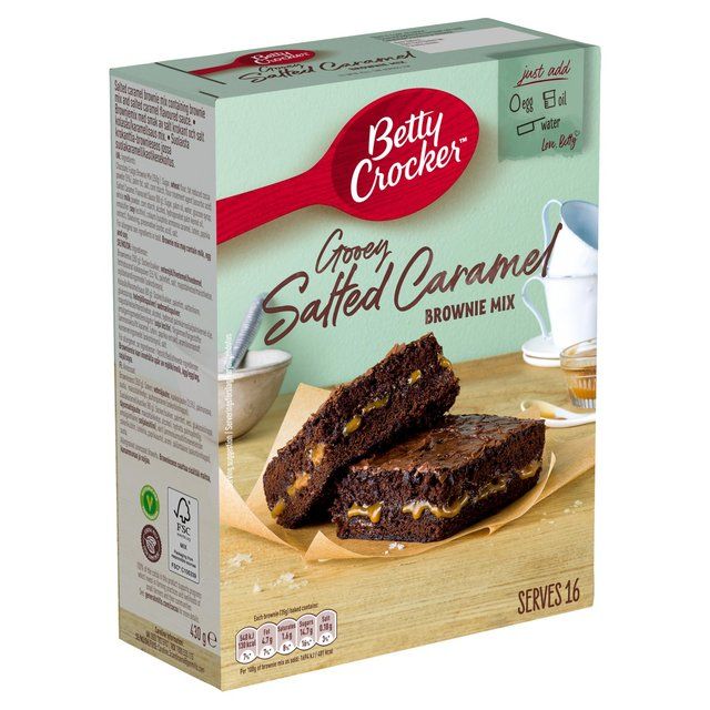 Betty Crocker Delights Gooey Salted Caramel Brownie Mix   430g - McGrocer