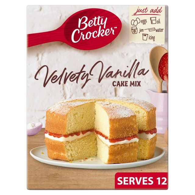 Betty Crocker Velvety Vanilla Cake Mix   425g - McGrocer