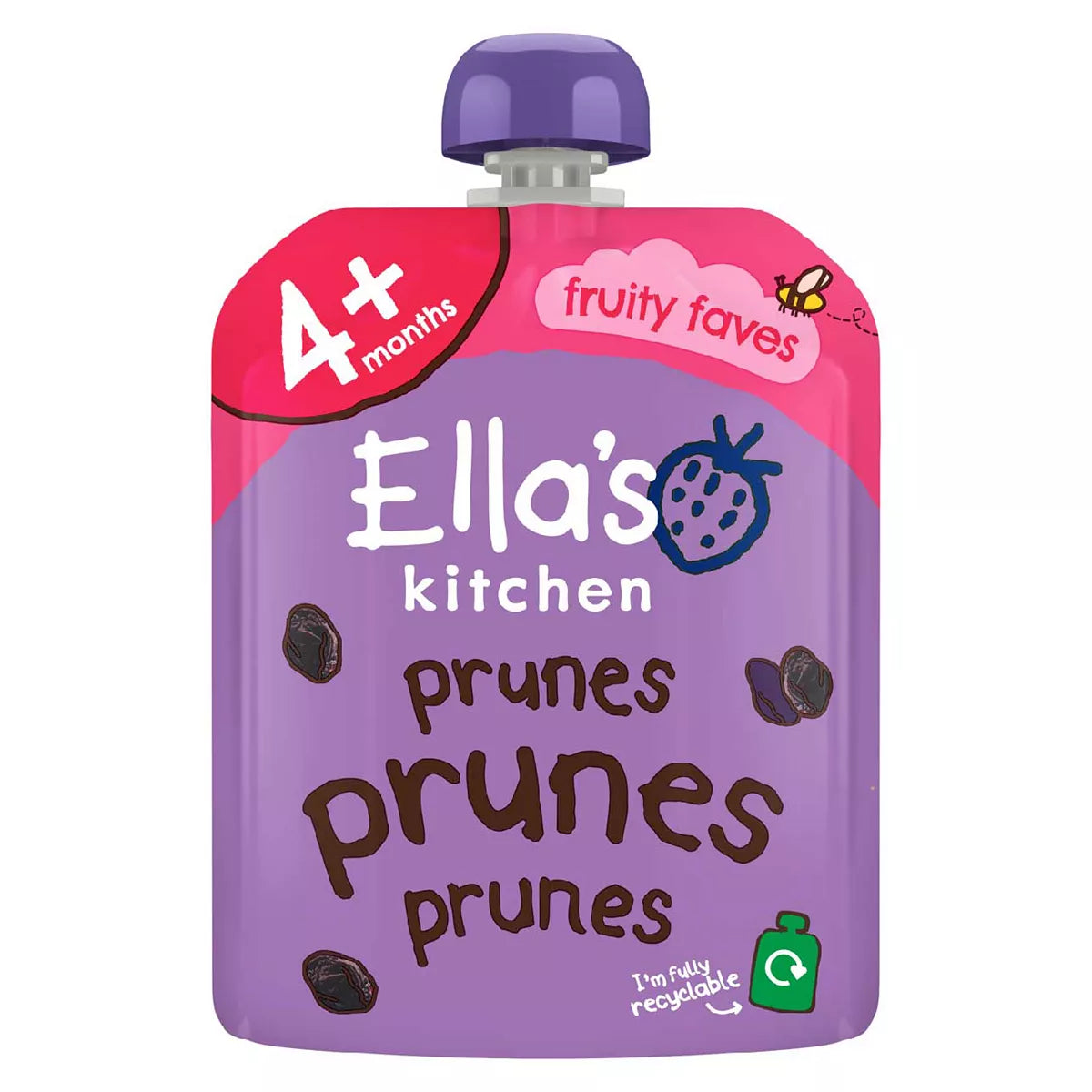 Ella's Kitchen Organic Prunes First Tastes Baby Food Pouch 4+ Months 70g - McGrocer