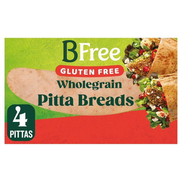 BFree Stone Baked Wholegrain Pitta Bread   4 x 55g - McGrocer
