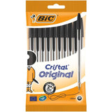 BIC Cristal Original Ballpoint Pens Black Box of 10   10 per pack - McGrocer