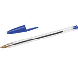 BIC Cristal Original Ballpoint Pens Blue Box of 10   10 per pack - McGrocer