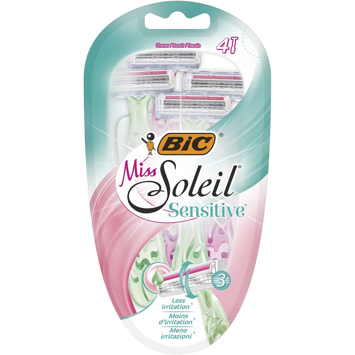 BIC Miss Soleil Sensitive Disposable Women's Razor 4 Pack - McGrocer