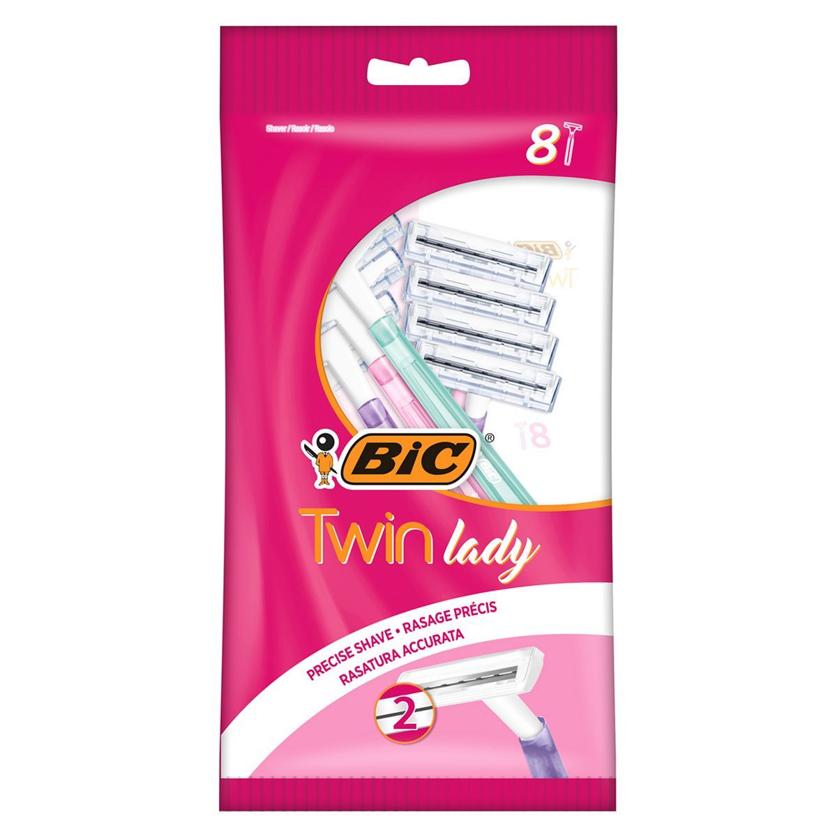 BIC Twin Lady Disposable Women's Razors 8 Pack - McGrocer