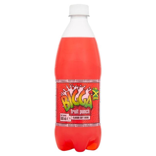 Bigga Fruit Punch Flavour Soft Drink   600ml - McGrocer