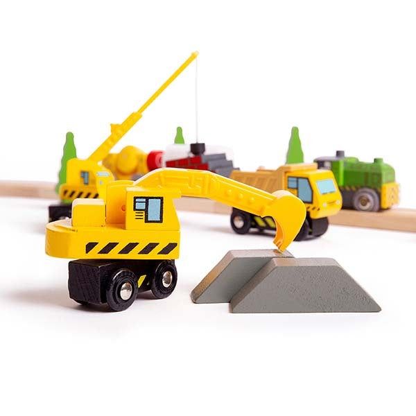 Bigjigs Rail Site Vehicles - McGrocer