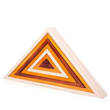 Bigjigs Toys 7 Wooden Stacking Triangles - McGrocer