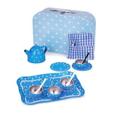 Bigjigs Toys Blue Polka Dot Tea Set - McGrocer