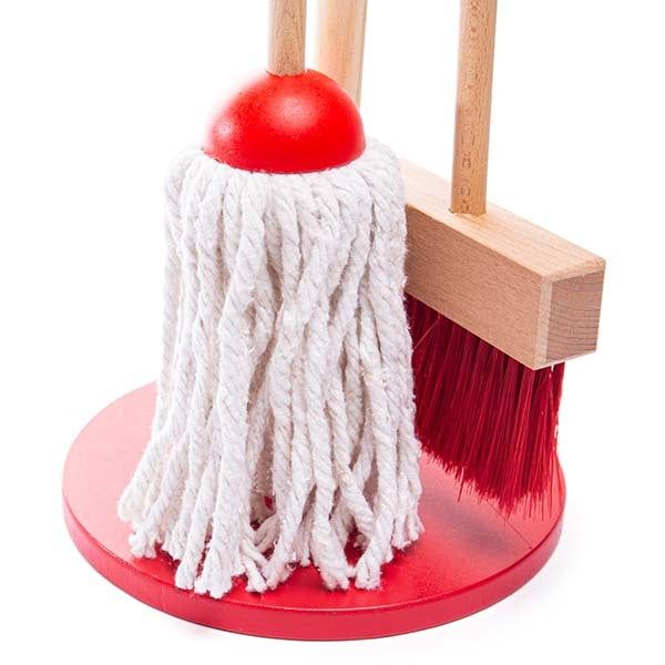 Bigjigs Toys Cleaning Stand Set Toy - McGrocer
