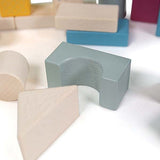 Bigjigs Toys Drum of 50 Wooden Blocks - McGrocer