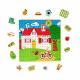 Bigjigs Toys House Lace-A-Shape Toy - McGrocer