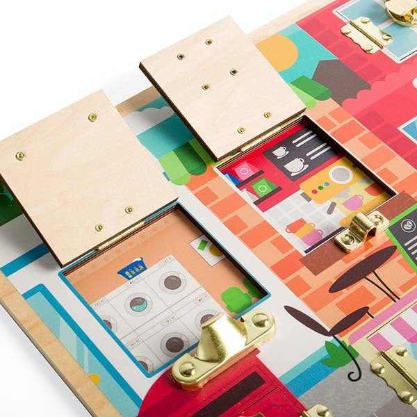 Bigjigs Toys Latches & Catches Activity Board - McGrocer