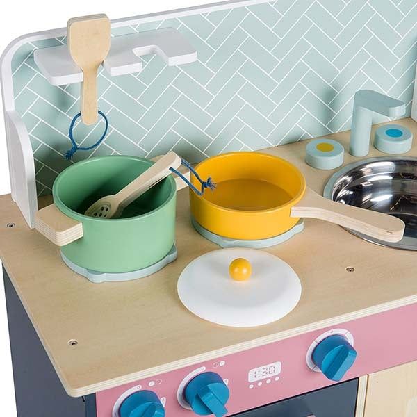 Bigjigs Toys Simply Scandi Wooden Kitchen Playset - McGrocer