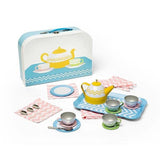 Bigjigs Toys Tin Tea Set With Carry Case - McGrocer