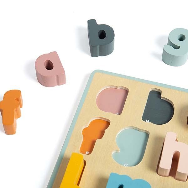 Bigjigs Toys Wooden Lowercase abc Puzzle - McGrocer