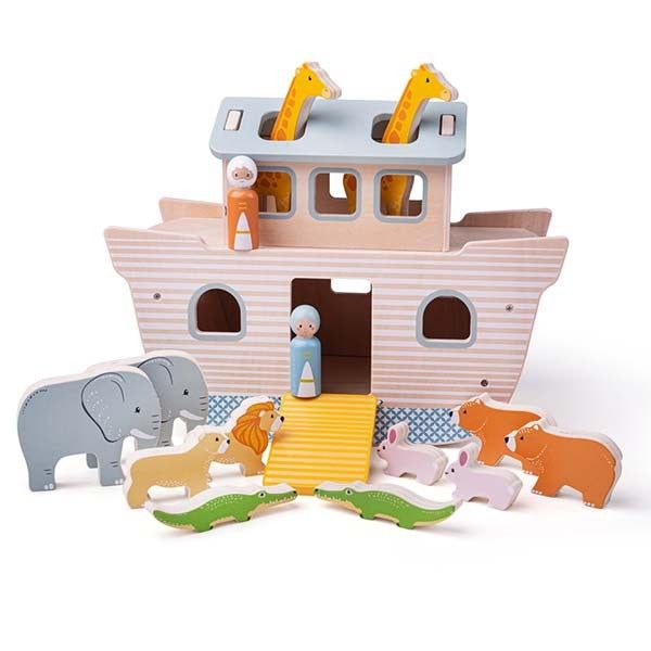 Bigjigs Toys Wooden Noah's Ark Platset - McGrocer