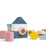 Bigjigs Toys Wooden Sensory Explorer Blocks, 14 Play Pieces - McGrocer