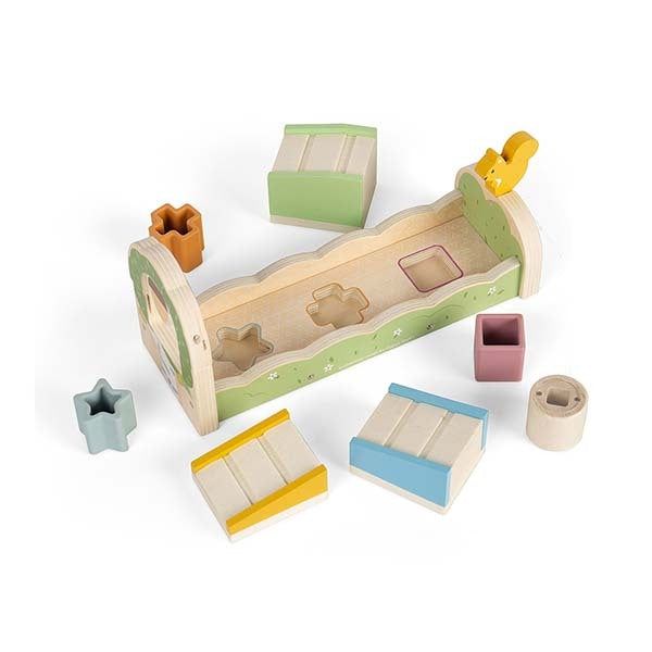 Bigjigs Toys Wooden Squirrel Shape Sorter and Ramp Game - McGrocer