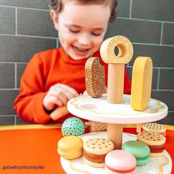 Bigjigs Toys Wooden Sweet Treats Toy Set - McGrocer