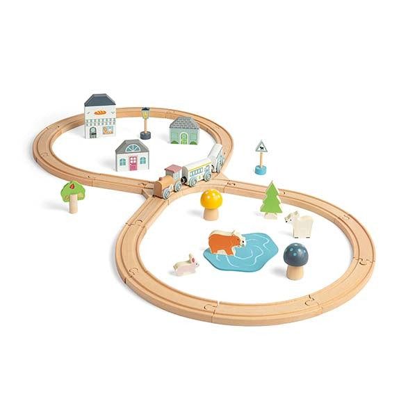 Bigjigs Toys Woodland Animal Train Set - McGrocer