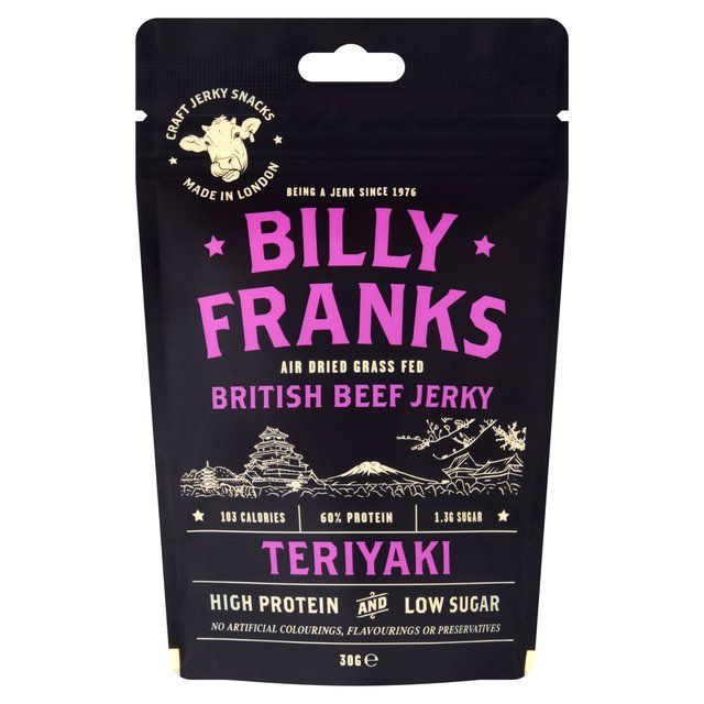 Billy Franks Teriyaki Beef Jerky   30g - McGrocer