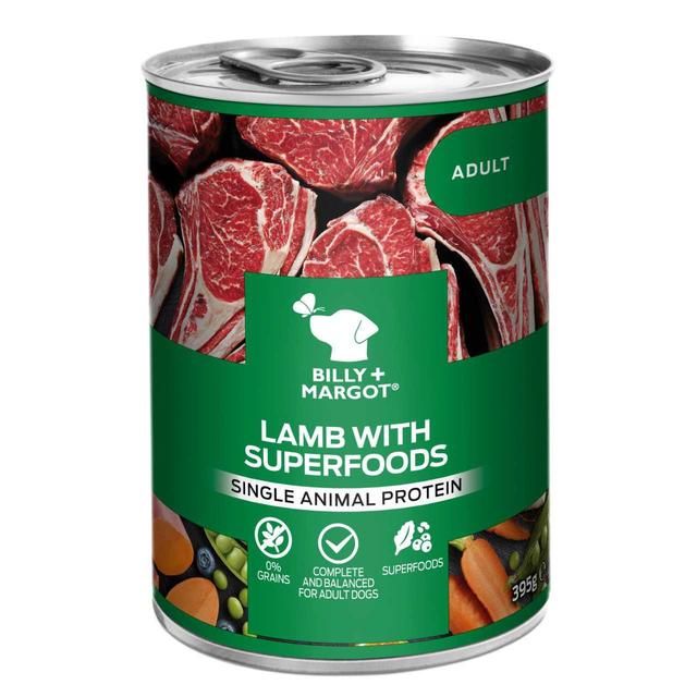 Billy + Margot Lamb with Superfood Blend Wet Can   395g - McGrocer