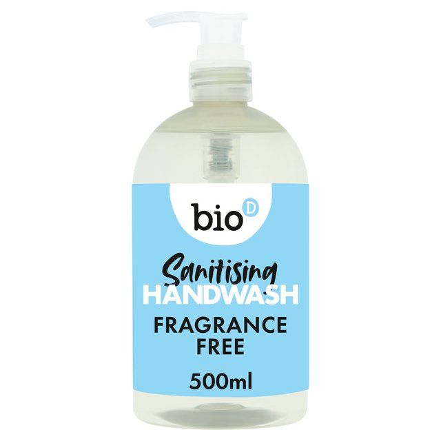 Bio-D Eco Fragrance Free Sanitising Hand Wash   500ml - McGrocer
