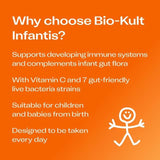 Bio-Kult Infantis Kids Probiotics Gut Supplement 7 Strains with Vitamin C   16 x 1 per pack - McGrocer