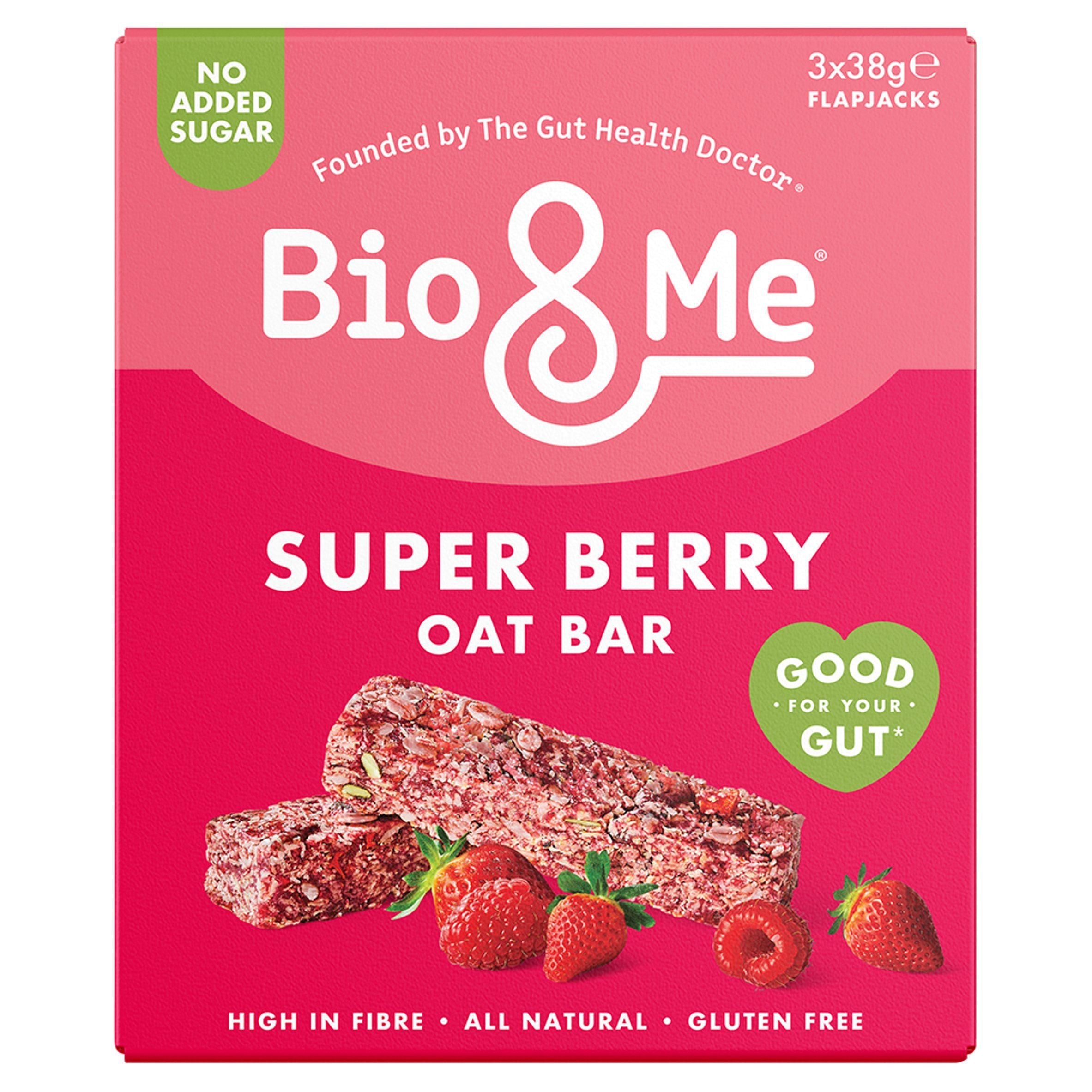 Bio & Me Super Berry Oat Bar 3x38g - McGrocer
