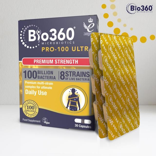 Bio360 Pro-100 Ultra Capsules from Natures Aid   30 per pack - McGrocer