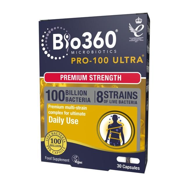 Bio360 Pro-100 Ultra Capsules from Natures Aid   30 per pack - McGrocer