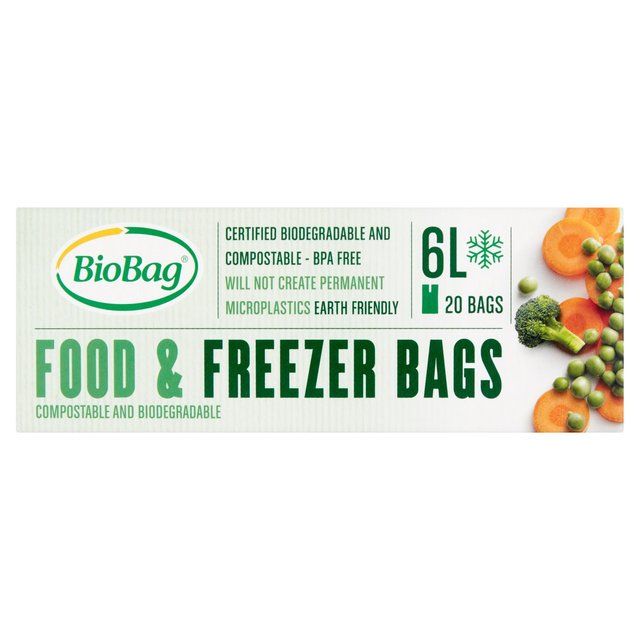 BioBag 6L Compostable Food and Freezer Bags   20 per pack - McGrocer
