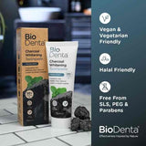 BioDenta Natural Whitening Toothpaste CHARCOAL Vegan 75ml - McGrocer