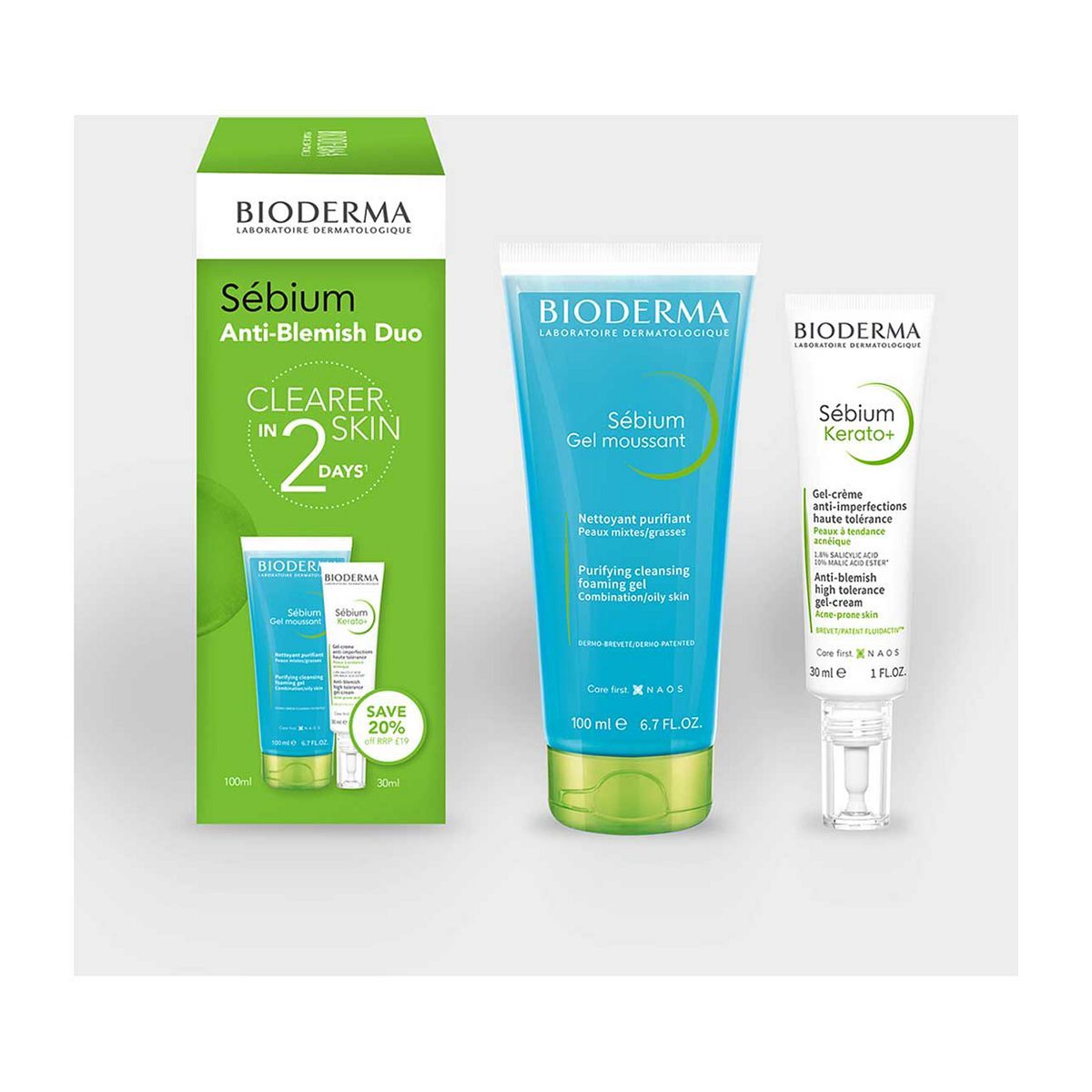 Bioderm Sebium Anti-blemish Duo For Blemish-prone Skin Gift Set - McGrocer