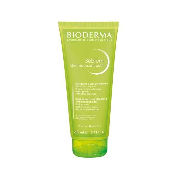 Bioderma Sebium Active Foaming Gel Oily To Acne-Prone 200Ml - McGrocer