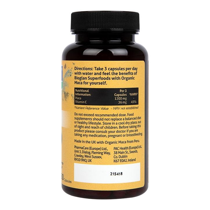 Bioglan Superfoods Organic Maca 60 Capsules - McGrocer