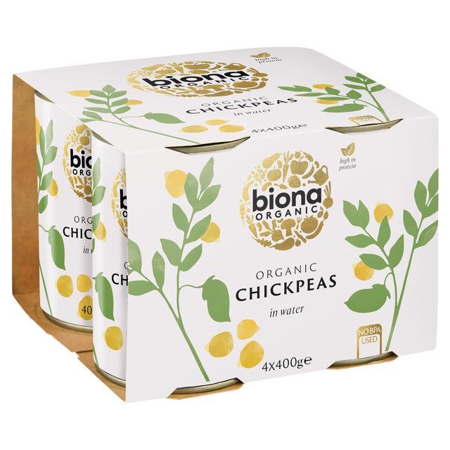 Biona Organic Chick Peas   4 x 400g - McGrocer