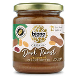 Biona Organic Hi Oleic Dark Roast Smooth Peanut Butter   250g - McGrocer
