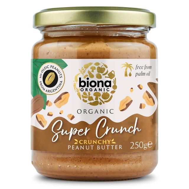 Biona Organic Hi Oleic Super Crunchy Peanut Butter   250g - McGrocer